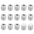 thumbnail image 1 of Uxcell M10x10mm Nylon Tip Grub Screw Hex Socket Head Cup Point Anti Slip Set Screws Internal Hex Drive Hardware 15 Pack, 1 of 5
