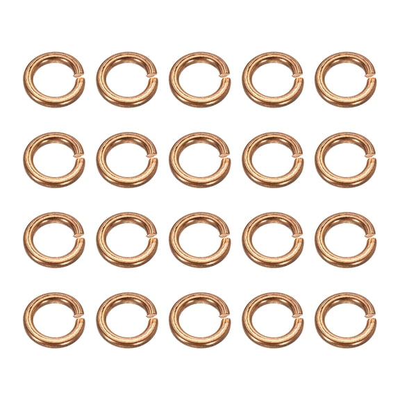 Uxcell M10x15x2.6mm Split Lock Washer, 20 PCS Copper Metric Spring Lock Gaskets Washer Spacers for Screws Bolts, Cooper Tone