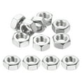 thumbnail image 1 of Uxcell M10x1mm Hex Nuts, 12Pcs 304 Stainless Steel Metric Fine Thread Hexagon Lock Nuts Fasteners 17mm/0.67" Width, 8mm/0.31" Height for Machinery Automotive Industrial Use, 1 of 6