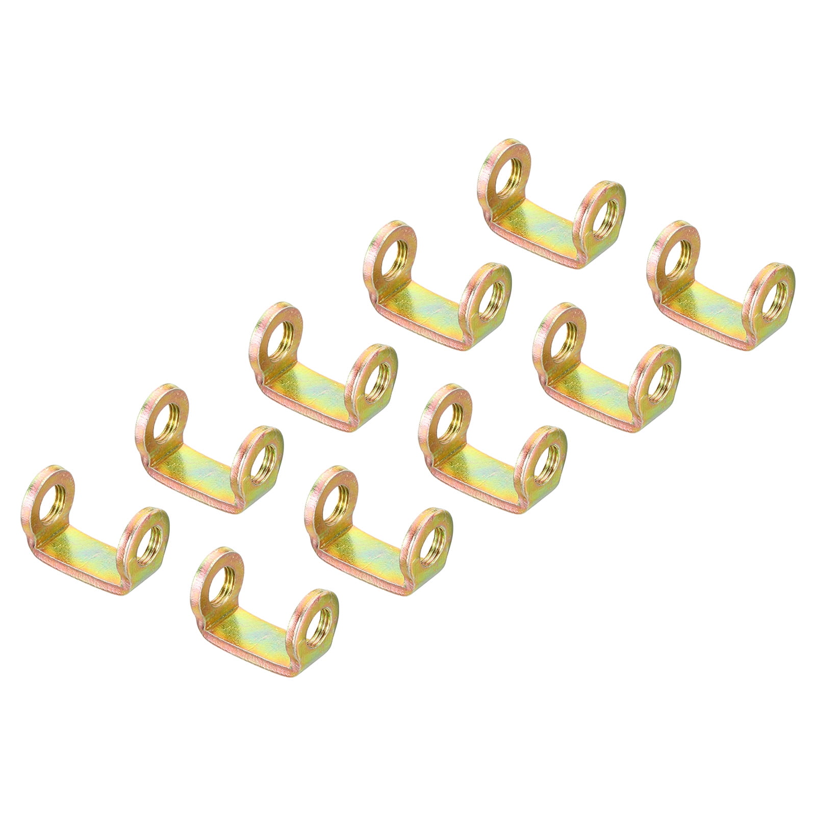 Uxcell M10x1mm Round Coupling Nut 30mm Threaded Tube Pipe Connector