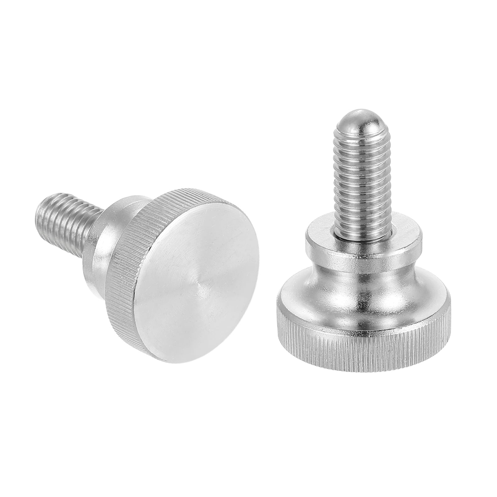 Uxcell M10x25mm Knurled Thumb Screws, 304 Stainless Steel Diamond Head ...