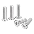 thumbnail image 1 of Uxcell M10x35mm Flat Round Head Phillips Head Screws, 20 Pack 304 Stainless Steel Phillips Drive Machine Screw, 1 of 4