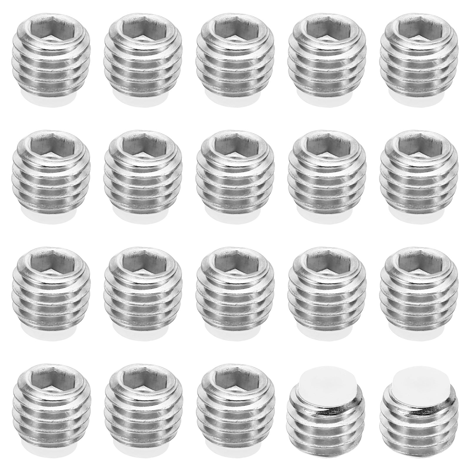 Antihex Uxcell M10x8mm Nylon Tip Grub Screw Hex Socket Head Cup Point Anti Slip ...