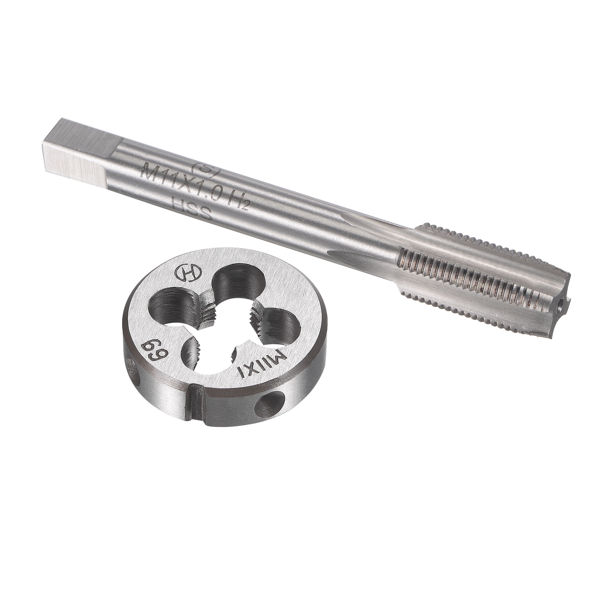 Die Set Machine Uxcell M11 x 1mm Metric Tap and Die Set Machine Thread Tap with Round ...