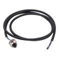 Uxcell M12 4 Pin Female Aviation Connector Cable 3.4ft Female Cordset ...