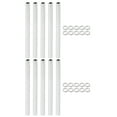 thumbnail image 1 of Uxcell M12 Fine Thread Carbon Steel Lamp Pipe Kit, 10 Set 200mm/7.9" Hollow Tube Adapter Fasteners, 1 of 5