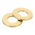 thumbnail image 1 of Uxcell M12 Flat Washer, 20 Pack Brass Ring Washers 24mm OD 2mm T Sealing Gasket Ring, 1 of 6