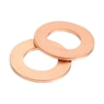 thumbnail image 1 of Uxcell M12 Flat Washer, 30 Pack Copper Ring Washers 22mm OD Metal Sealing Gasket Ring, 1 of 6