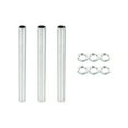 thumbnail image 1 of Uxcell M12 Thread 4.72" Lamp Pipe Kit with Lock Nuts All Thread Rod Fasteners Hardware 3 Set, 1 of 5