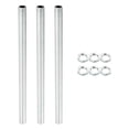 thumbnail image 1 of Uxcell M12 Thread 7.87" Lamp Pipe Kit with Lock Nuts All Thread Rod Fasteners Hardware 3 Set, 1 of 5