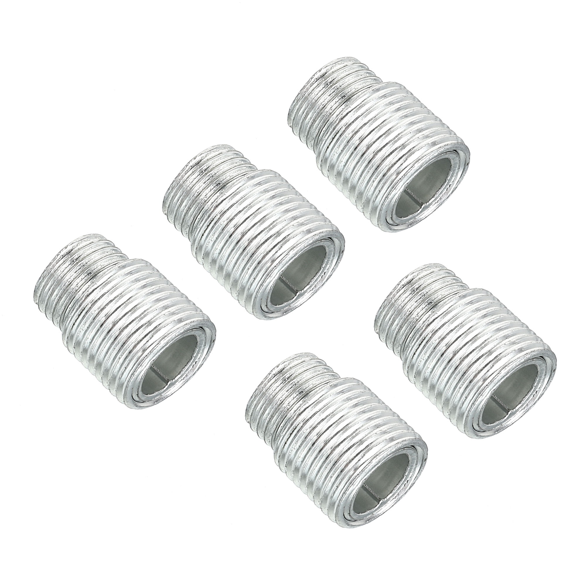 Uxcell M12 to M10 15mm Long Double Male Threaded Reducer Bolt Screw Fitting  Adapter 5 Pack 