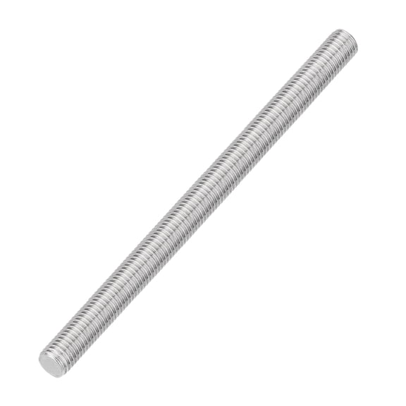 Uxcell M12 x 180mm 1.75mm Pitch 304 Stainless Steel Fully Threaded Rod Bar Stud