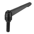thumbnail image 1 of Uxcell M12 x 40mm Metric Adjustable Clamping Lever Handle with Stud Black, 1 of 4