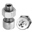 thumbnail image 1 of Uxcell M12x25mm Hexagon Socket Screw 2 Set Cylindrical Hollow Bolt Nut Kit 304 Stainless Steel, 1 of 6