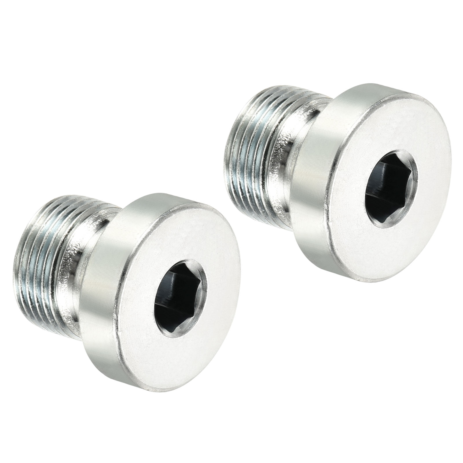 Uxcell M14-2 X 45mm Hex Serrated Flange Bolts – 10.9 Grade Carbon Steel, Black Oxide – 4-Pack – Anti-Loose Serrated Flange