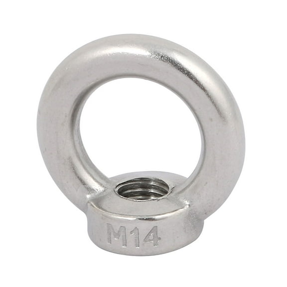 Uxcell M14 Female Thread 304 Stainless Steel Ring Shaped Lifting Eye Bolt Nut