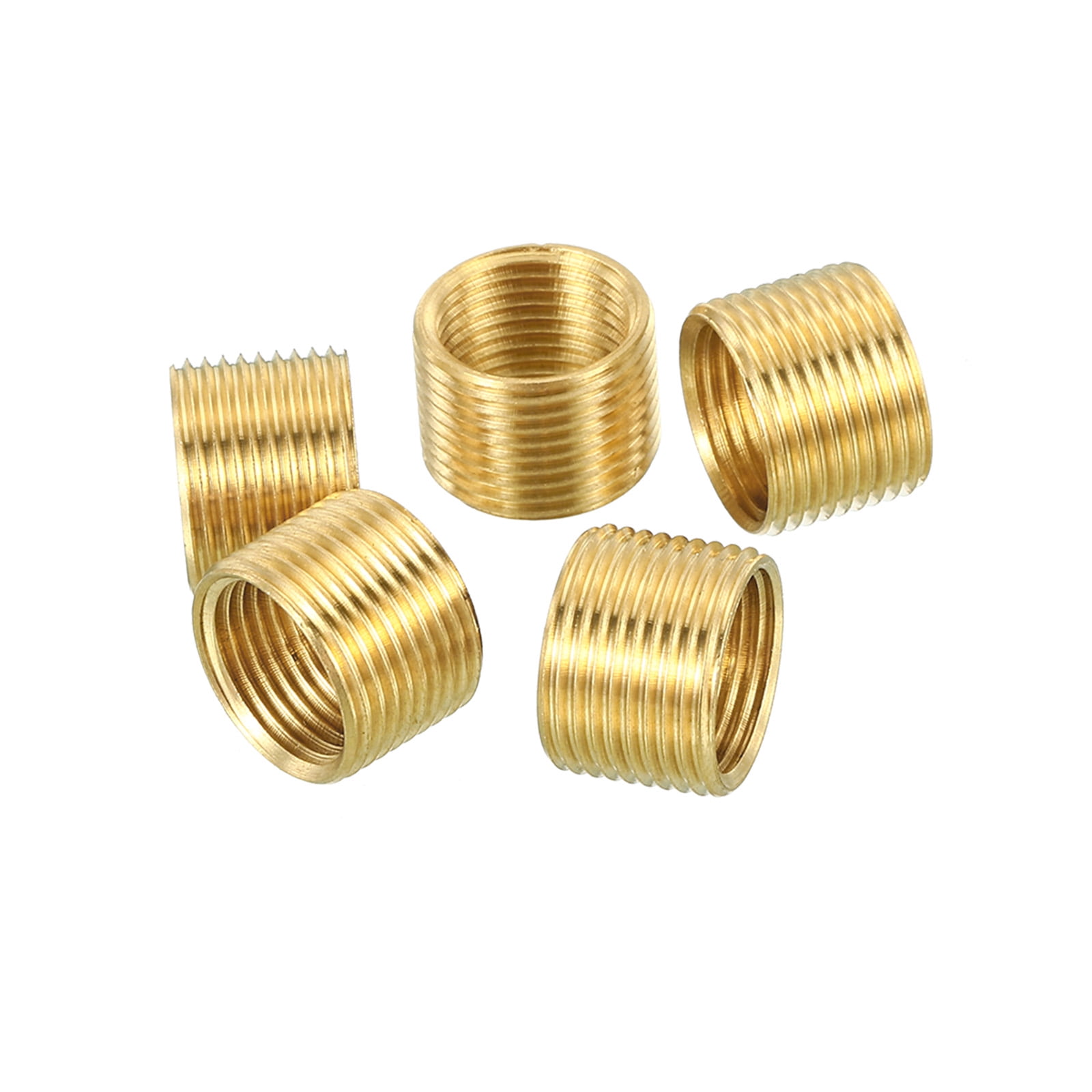 Uxcell M14 Male to M10 Female Adapter 10mm Long Sleeve Reducer Thread  Reducing Nut Insert 5 Pack 