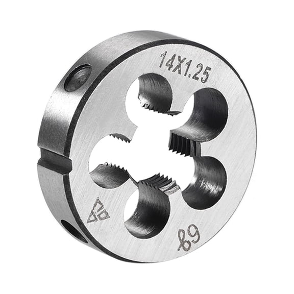 Uxcell M14 x 1.25 Metric Alloy Steel Machine Thread Round Threading Dies