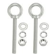 thumbnail image 1 of Uxcell M14 x 120mm Lifting Shoulder Eye Bolt Stainless Steel Lifting Ring Threaded Eyebolt with Nuts and Washers 2Pcs, 1 of 6
