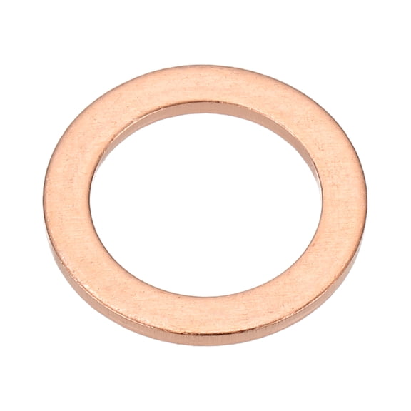 Uxcell M14x20x1.5mm Flat Washers, 25PCS Copper Automotive Drain Plug Gaskets, Purple