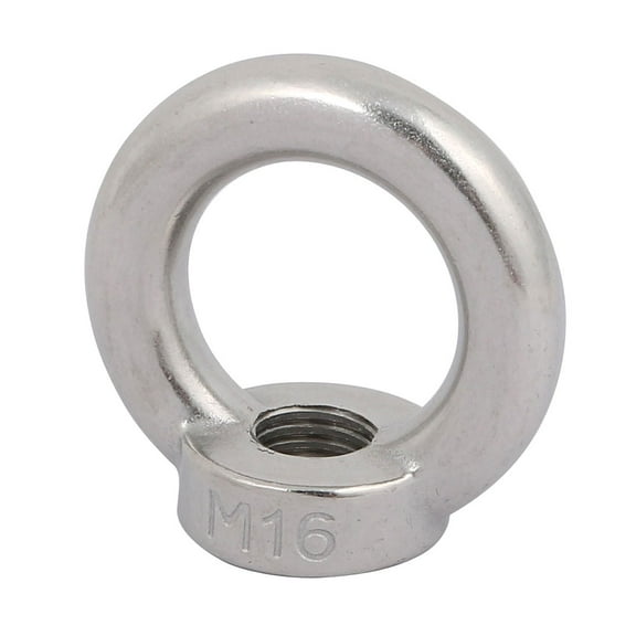 Uxcell M16 Female Thread 304 Stainless Steel Ring Shaped Lifting Eye Bolt Nut