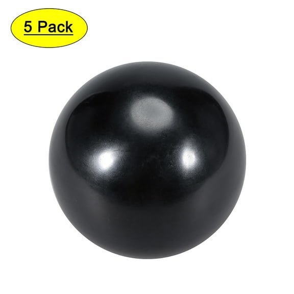 Uxcell M16 Female Thread 50mm Dia Plastic Machine Handle Ball Knob Black 5 Pack