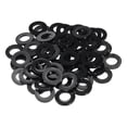 thumbnail image 1 of Uxcell M16 Nylon Flat Washer, 150 Pack 16mm ID 30mm OD 3mm Thick Sealing Spacer Gasket Ring, Black, 1 of 6