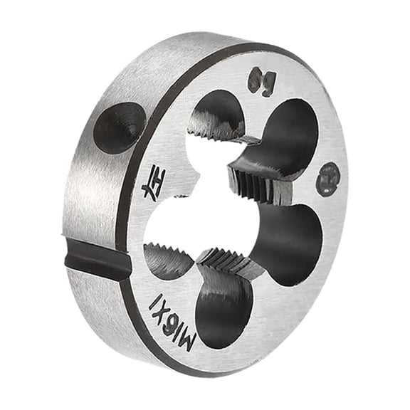 Uxcell M16 x 1 Metric Left Hand Alloy Tool Steel Machine Thread Round Threading Dies