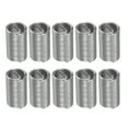 thumbnail image 1 of Uxcell M16 x 2 3D 48mm 304 Stainless Steel Wire Thread Insert Threaded Sleeve 10 Pack, 1 of 5
