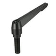 thumbnail image 1 of Uxcell M16 x 50mm Metric Adjustable Clamping Lever Handle with Stud Black, 1 of 4