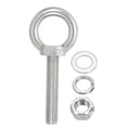 thumbnail image 1 of Uxcell M16 x 80mm Lifting Shoulder Eye Bolt Stainless Steel Lifting Ring Threaded Eyebolt with Nuts and Washers, 1 of 6