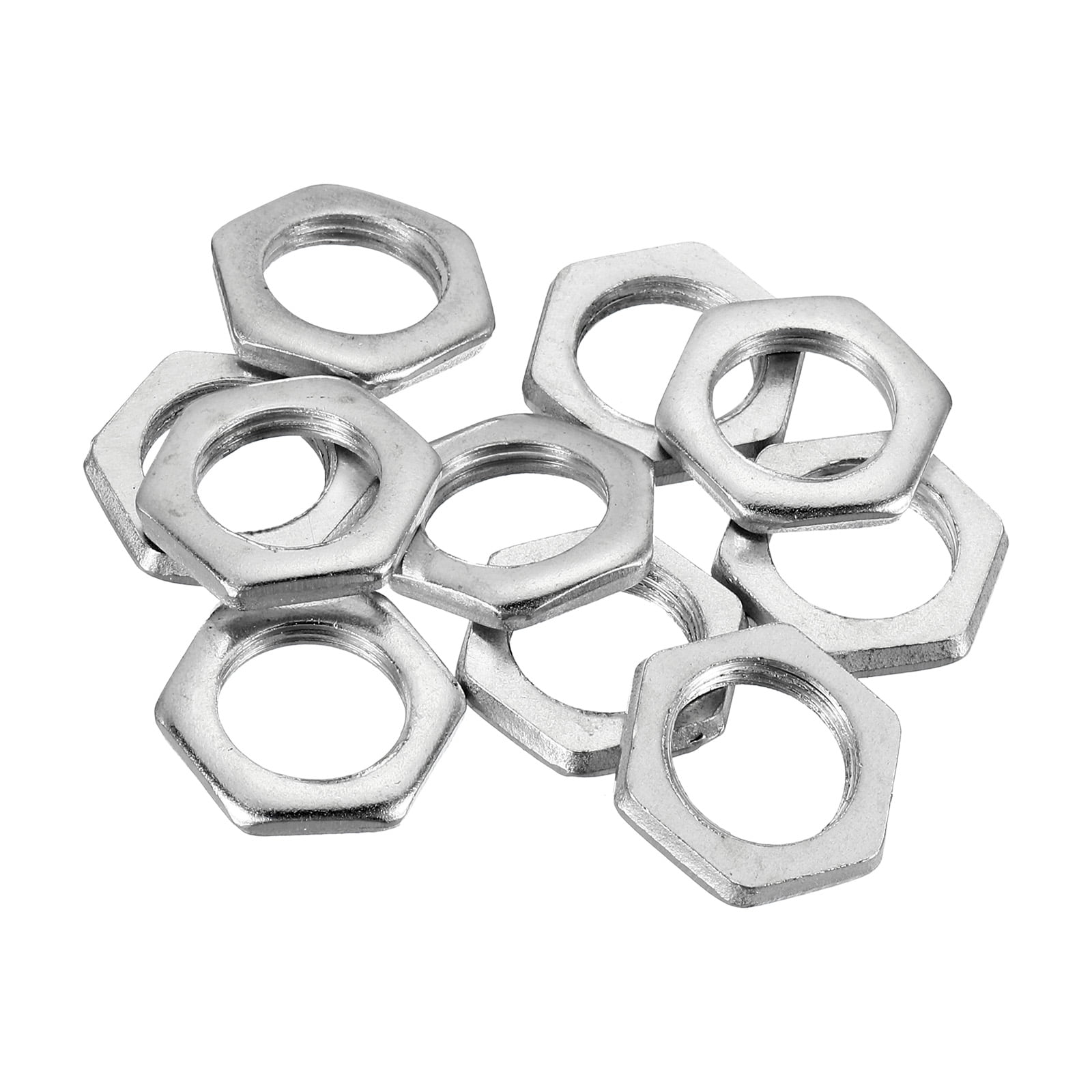 Uxcell M16x1.5 Steel Hex Nuts Zinc Plated Hardware Nuts Screw Bolt