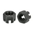 thumbnail image 1 of Uxcell M16x1.5mm Hexagon Slotted Nut, Grade 4.8 Carbon Steel Hex Castle Nuts, Black, 10Pack, 1 of 6