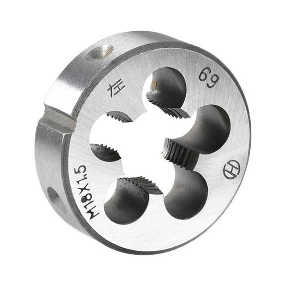 Uxcell M18 x 1.5 Metric Left Hand Alloy Steel Machine Thread Round Threading Dies