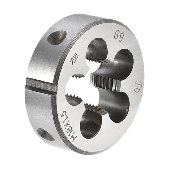 Uxcell M18 x 1.5 Metric Left Hand Alloy Tool Steel Machine Thread Round Threading Dies