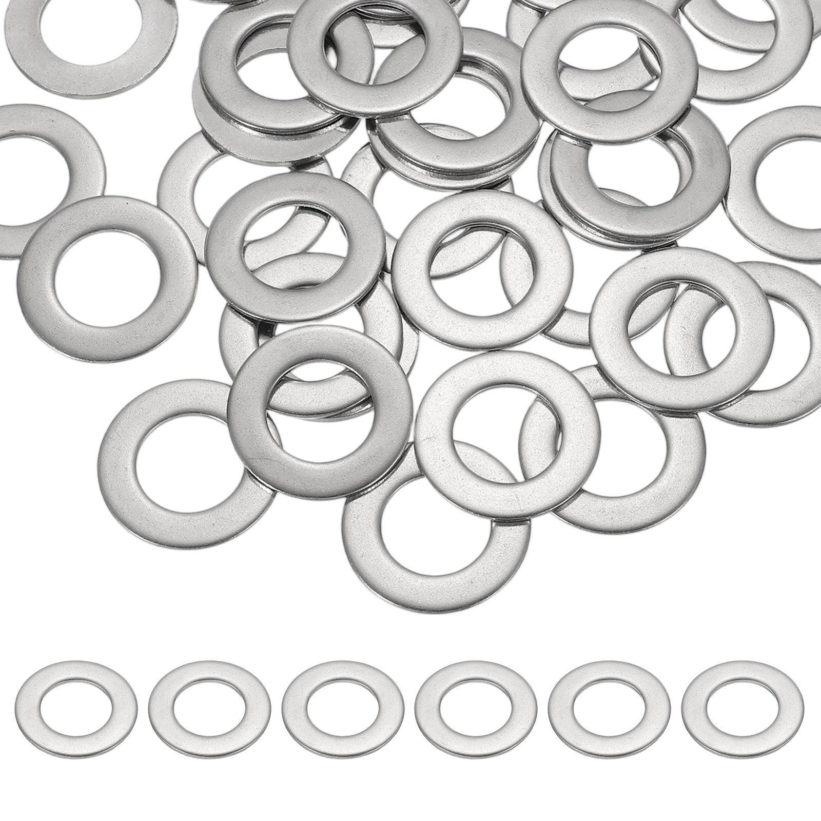 Uxcell M18 x 34mm Metal Screw Washers Set, 36Pcs 304 Stainless Steel Flat Washers