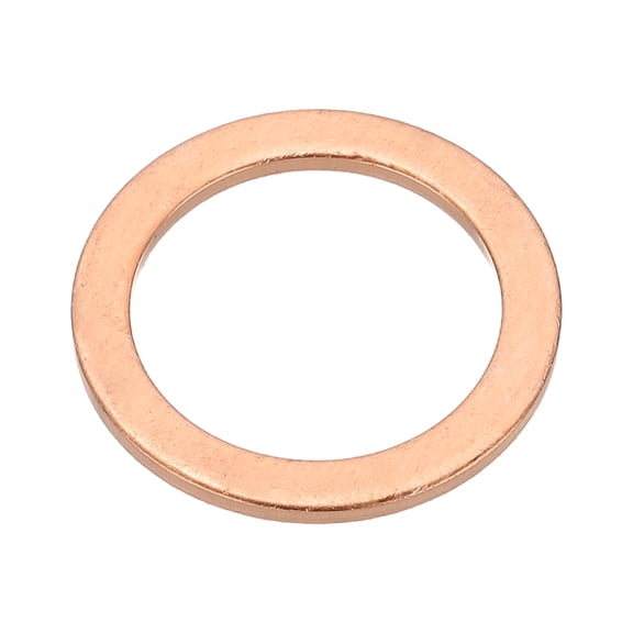 Uxcell M18x24x1.5mm Flat Washers, 25PCS Copper Automotive Drain Plug Gaskets, Purple