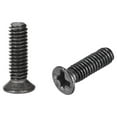 thumbnail image 1 of Uxcell M2.5 x 4mm Phillips Screw Fastener Black Zinc Plated 150 Pack, 1 of 5