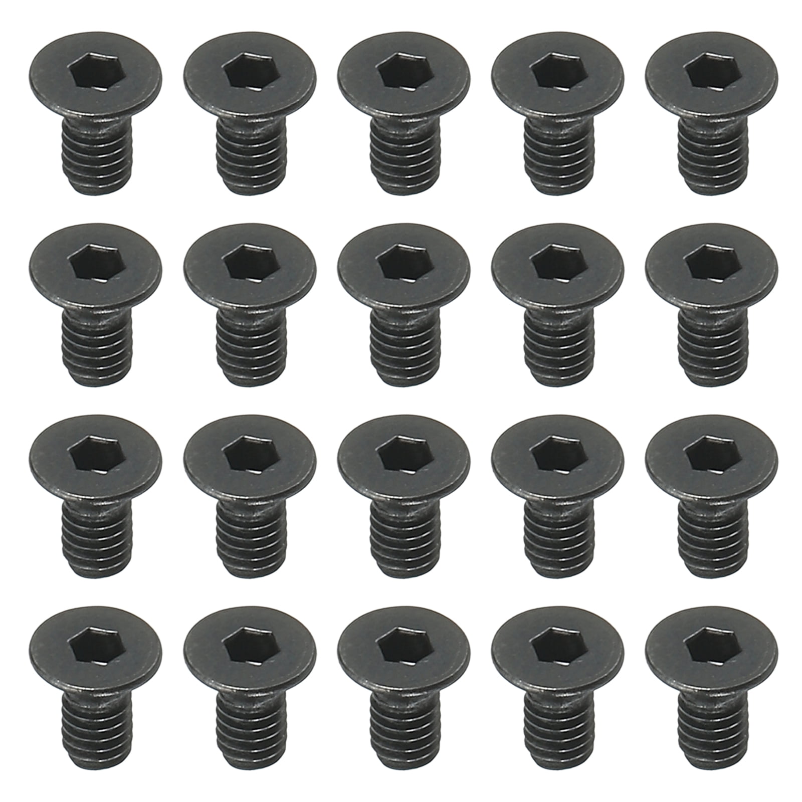 Uxcell 50 Pcs M2.5 x 5 mm Flat Countersunk Head Socket Cap Machine ...