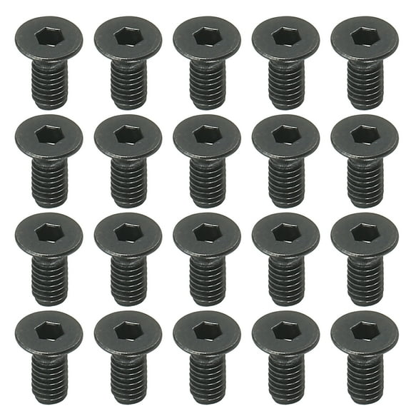 Uxcell 50 Pcs M2.5 x 6 mm Flat Countersunk Head Socket Cap Machine Screws Full Thread