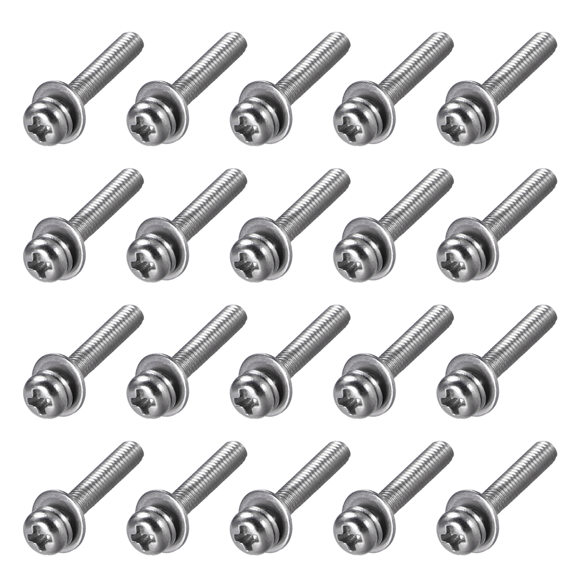 Uxcell M2 5x0 79 Pan Head Machine Screws Bolts Combine Carbon Steel uxcell-m2-5x0-79-pan-head-machine-screws-bolts-combine-carbon-steel