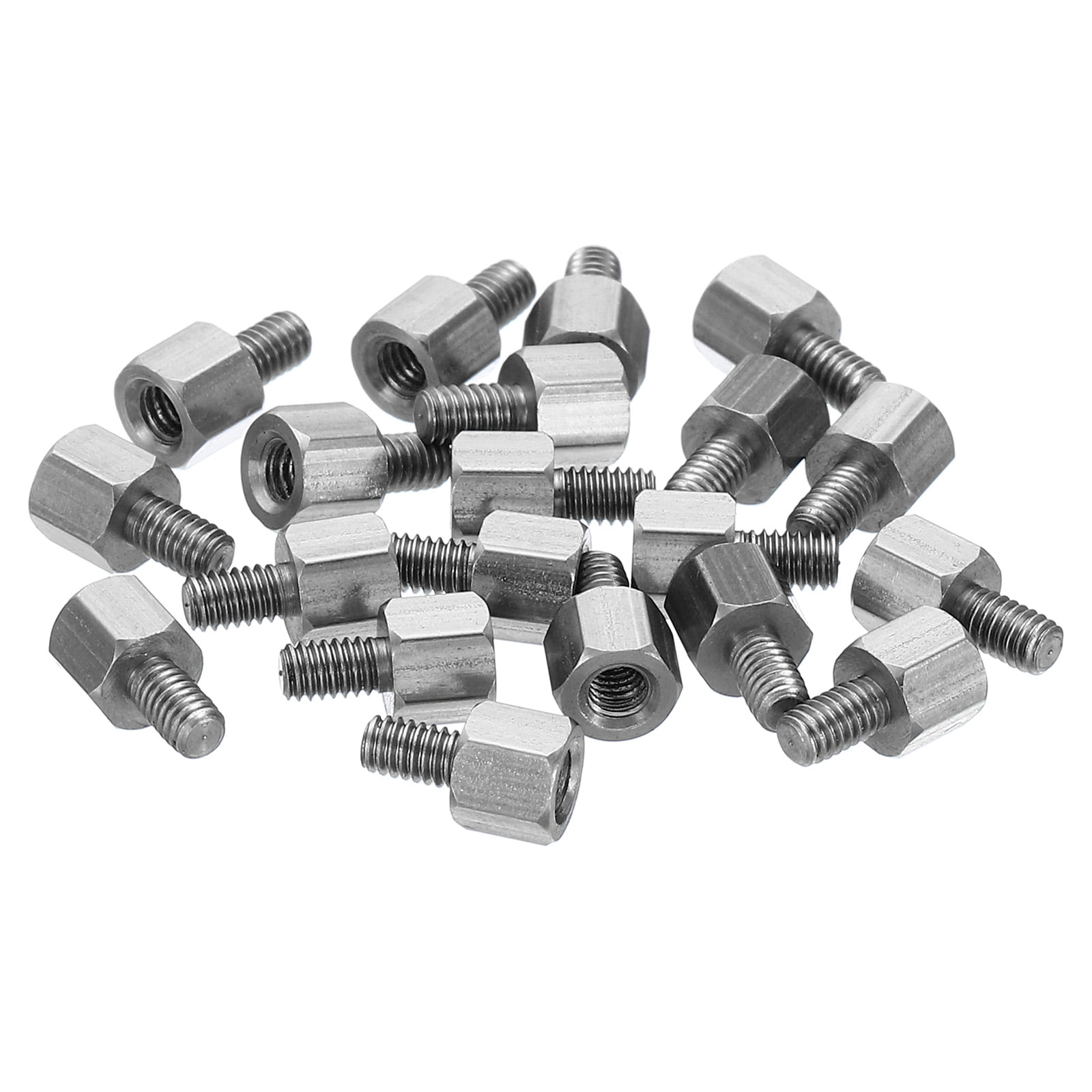 Uxcell M3x15mm+4mm Male-Female Hex Standoff Screws, Stainless Steel PCB  Standoffs for Motherboards, 20 Pack