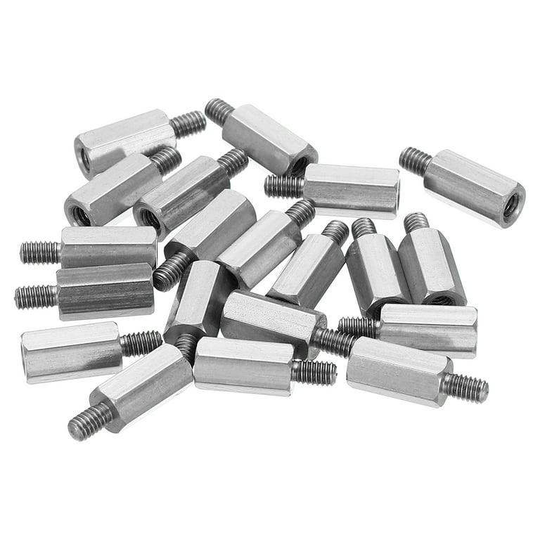 Uxcell M2.5x9mm+4mm Male-Female Hex Standoff Screws, Stainless Steel PCB  Standoffs for Motherboards, 20 Pack