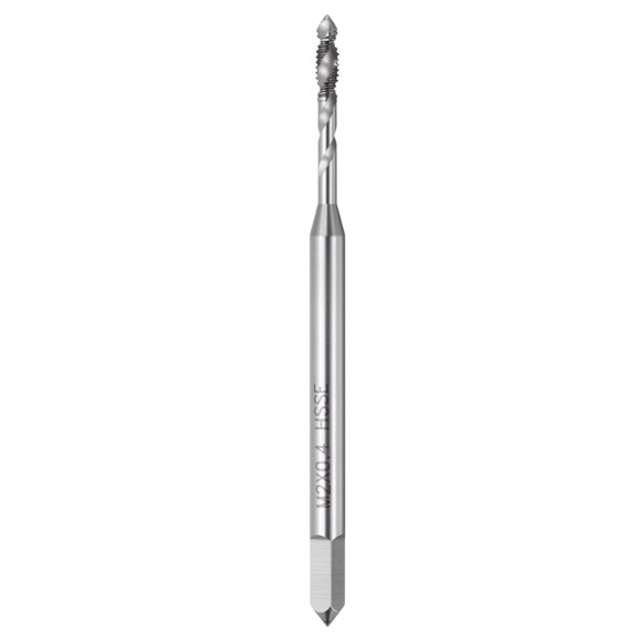 Uxcell M2 x 0.4 Spiral Flute Thread Tap - M35 High Speed Steel Right Hand Thread Tap Polished Finish Screw Thread Milling Machine Taps Threading Tapping