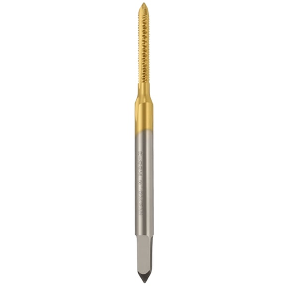 Uxcell M2 x 0.4 Straight Flute Tap - M2 High Speed Steel Metric Right Hand Thread Tap Titanium Finish Screw Thread Milling Machine Taps Threading Tapping
