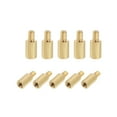 thumbnail image 1 of Uxcell M2 x 5 mm + 3 mm Male to Female Hex Brass Spacer Standoff 50 Pcs, 1 of 4