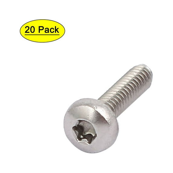 Uxcell M2 x 8mm 304 Stainless Steel Torx Pan Head Screws Bolts Fasteners (20-pack)