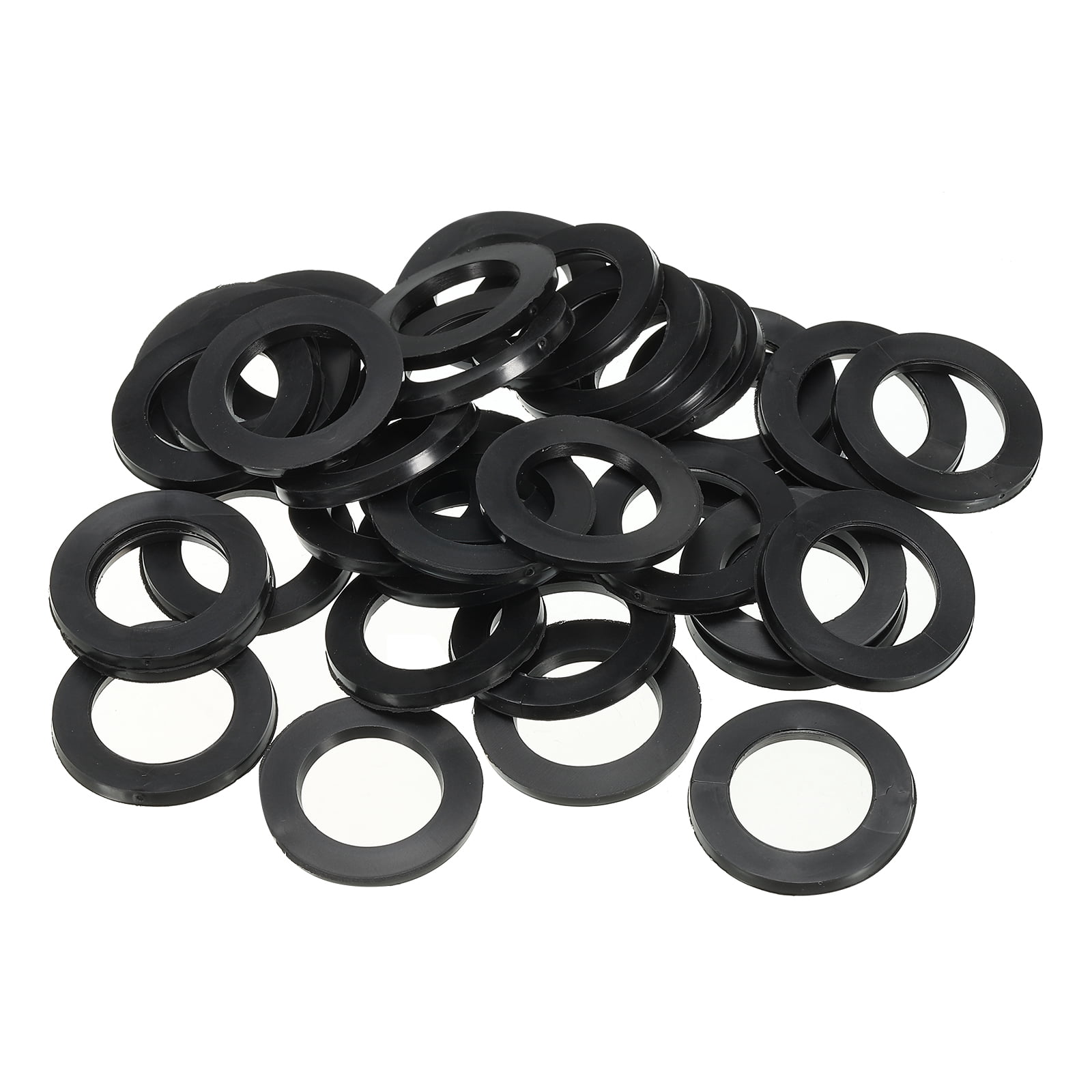 uxcell 30pcs Rubber Spacers 20mm OD, 5.3mm ID, 2mm Height