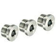 thumbnail image 1 of Uxcell M22*1.5 Internal Hex Head Pipe Fitting Plug, 3 Pack Male Thread 45# Steel Socket Plug with Sealing Ring, 1 of 5