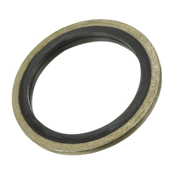 Uxcell M22 29.5x22x2mm Carbon Steel Nitrile Rubber Bonded Sealing Washers, 5 Pack